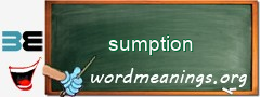 WordMeaning blackboard for sumption